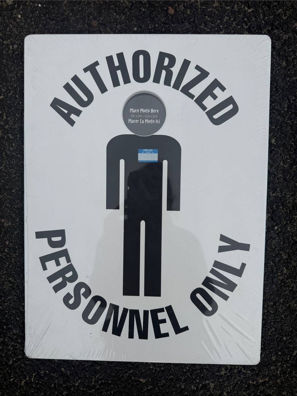 Authorized Personnel Only Sign - Black on White